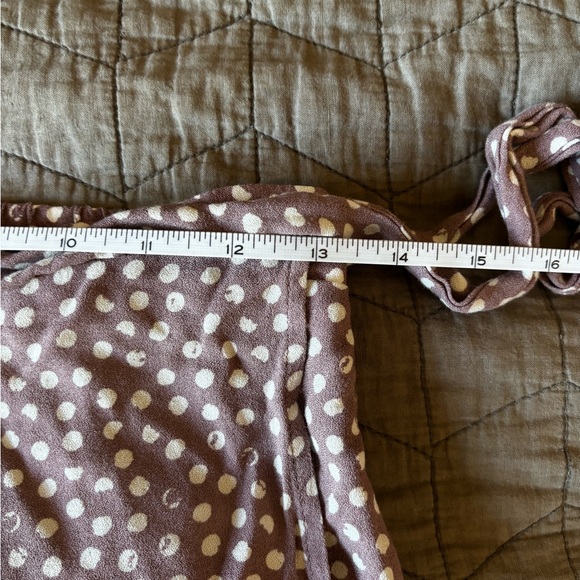 URBAN Romantics Brown Polka Dot Wrap Skirt - Picture 7 of 8